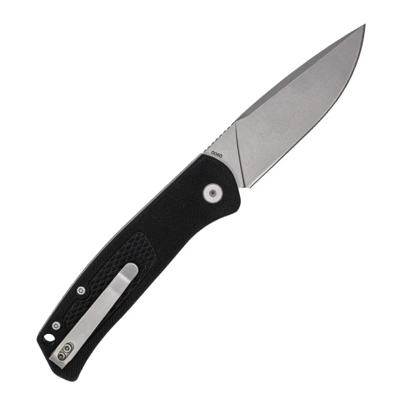 CobraTec Recon automatic folder open reverse side showing deep carry pocket clip