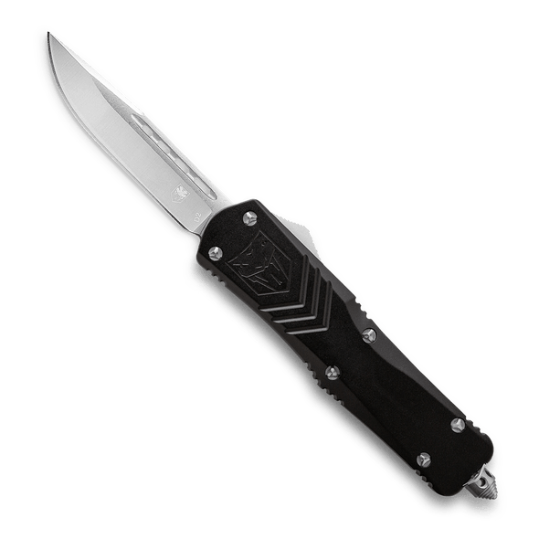 Cobratec Medium FS-X Black Drop Point Non-Serrated