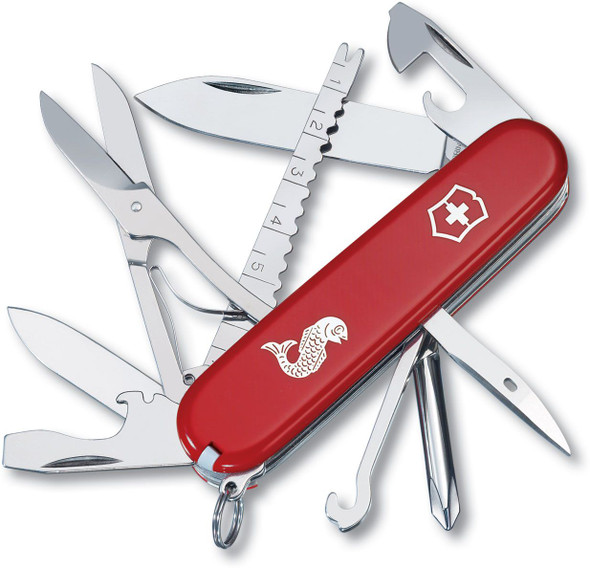 Victorinox Swiss Army Fisherman Multi-Tool, Red, 3.58" Closed