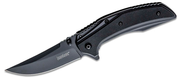 Kershaw Outright Assisted  Black PVD Upswept Blade Black G10 and Stainless Steel Handles