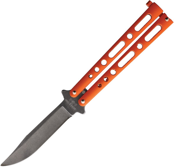 Bear & Son Butterfly Balisong Orange Stonewash Knife