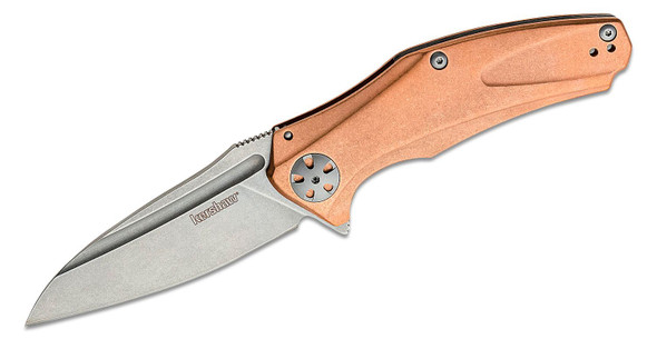 Kershaw Natrix M Flipper 3.25" Stonewashed D2 Blade Copper Handle