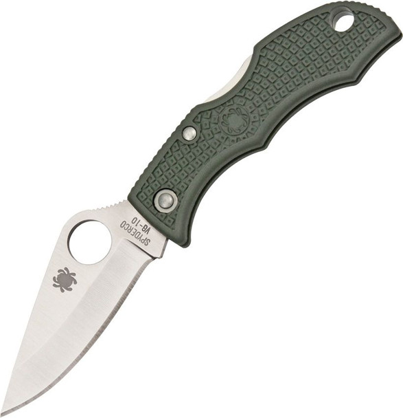 Spyderco Ladybug 3 Key Ring Knife VG10 Plain Blade Foliage Green FRN Handles