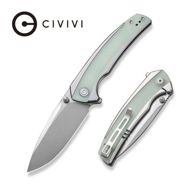CIVIVI Teraxe Flipper Knife Stainless Steel With G10 Inlay (3.48" Nitro-V Blade)