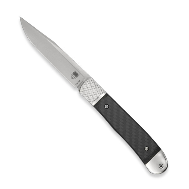 CobraTec Knives Trapper Hidden Release Automatic Carbon Fiber 154cm Blade