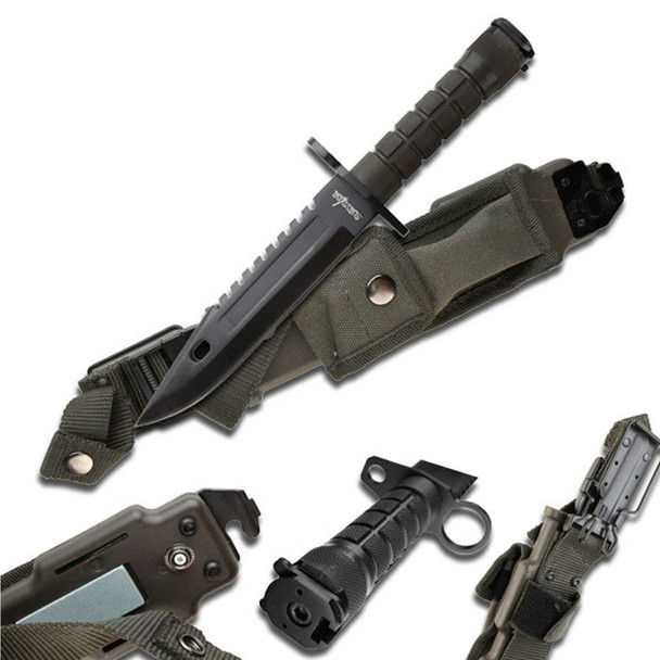 Survivor Fixed Blade M9 Bayonet Handle Rubber Grip