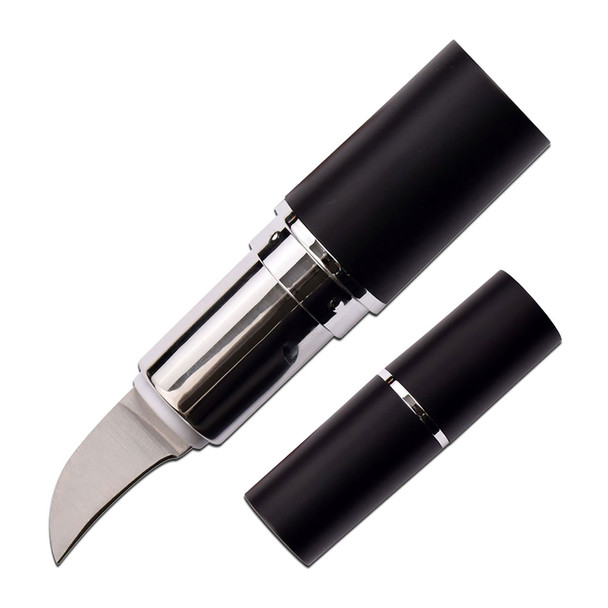 Femme Fatale Black Concealed Knife Lipstick Blade