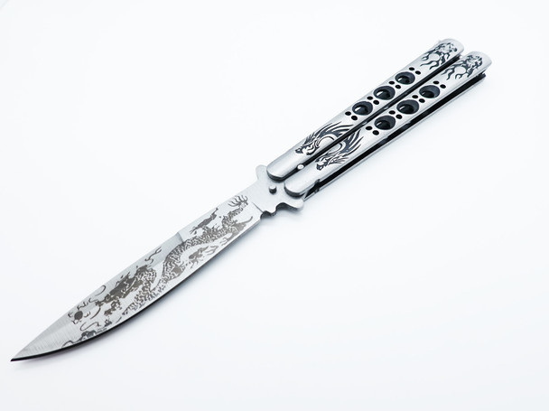 Dragons Dance Stainless Steel Butterfly Balisong Knife