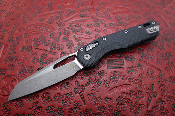 Microtech Standard Issue MSI Fluted G-10 Black Handle Apocalyptic Standard Blade