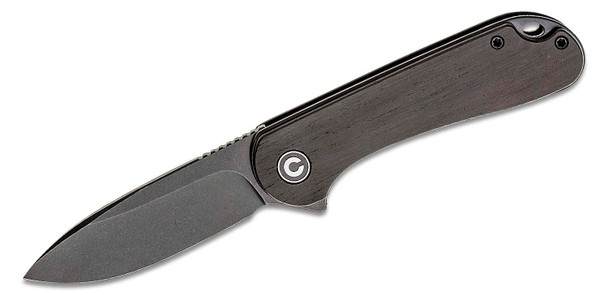 CIVIVI Elementum Flipper Knife Ebony Wood Handle (2.96" D2 Blade)