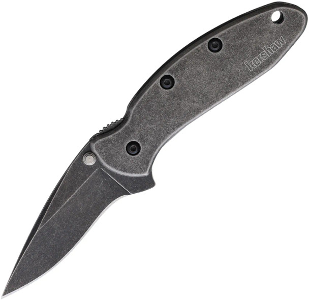Kershaw Chive Frame Lock Assisted Opening Knife Gray Steel (1.94" Blackwash)