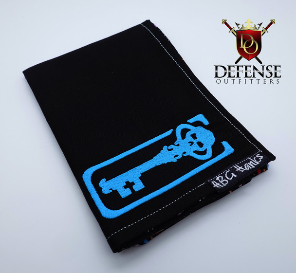 HBG Industries Custom EDC Embroidered Hank Blue Key Chaves Series