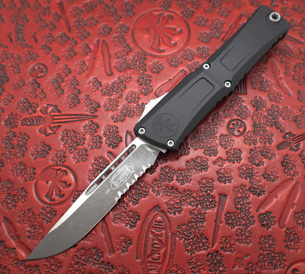 Microtech Automatic OTF Combat Troodon S/E Gen III Apocalyptic Partial Serrated Blade