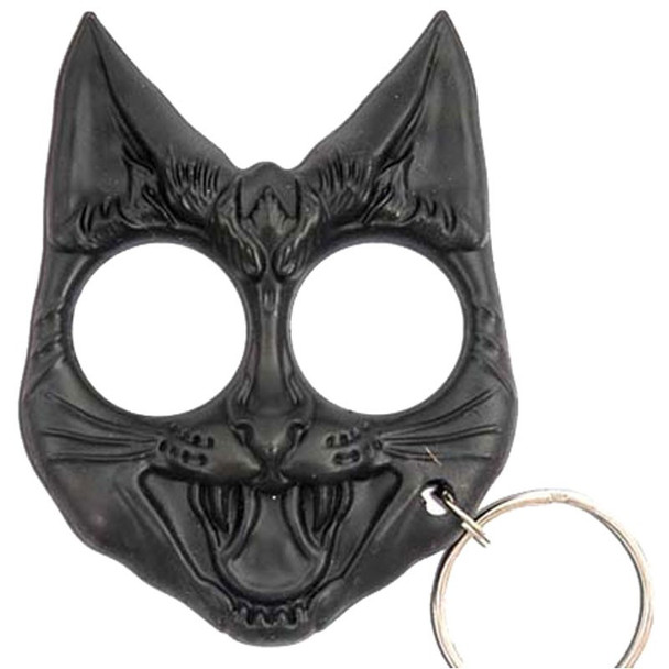 "My Kitty" Cat self Defense Evil Cat Keychain Black