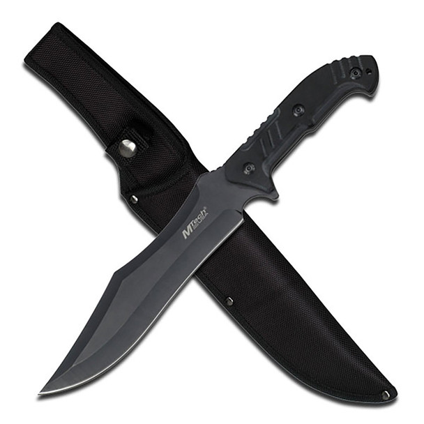 MTech USA 13.5" Fixed Blade Knife - Tactical Bowie for Survival and Combat