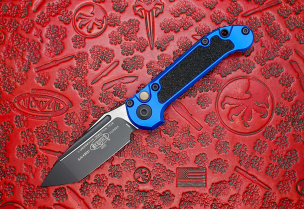 Microtech LUDT Gen III Automatic Folding Knife – Black Tanto Blade & Blue Aluminum Handles Microtech LUDT Gen III Automatic Folding Knife – Black Tanto Blade & Blue Aluminum Handles