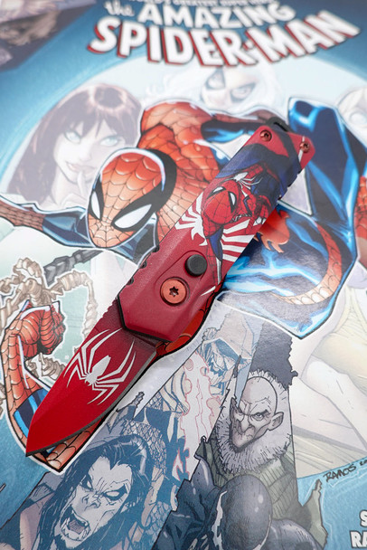 Spider Hero Automatic Switchblade Folder Knife