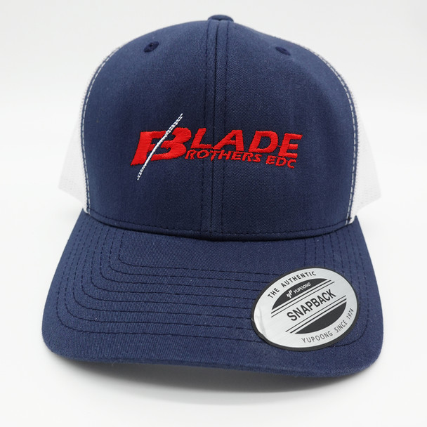 Blade Brothers EDC Center Logo Blue/Red Snap Back