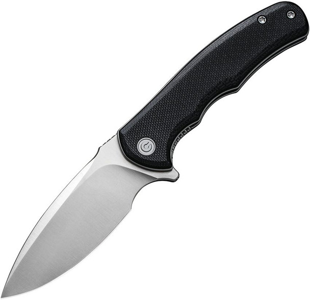 CIVIVI Mini Praxis Flipper Knife – 2.98" D2 Satin Blade | Black G10 Handle