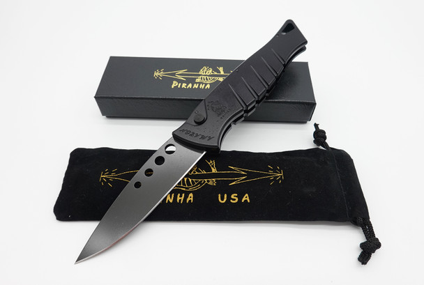 Piranha Amazon Tactical Black Automatic Knife