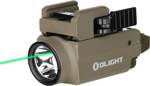 Olight Baldr S 800 Lumens FDE Weaponlight with Green Beam and White LED Combo