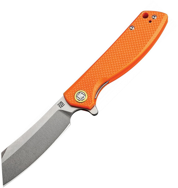 Artisan Tomahawk Linerlock Pocket Knife D2 Orange