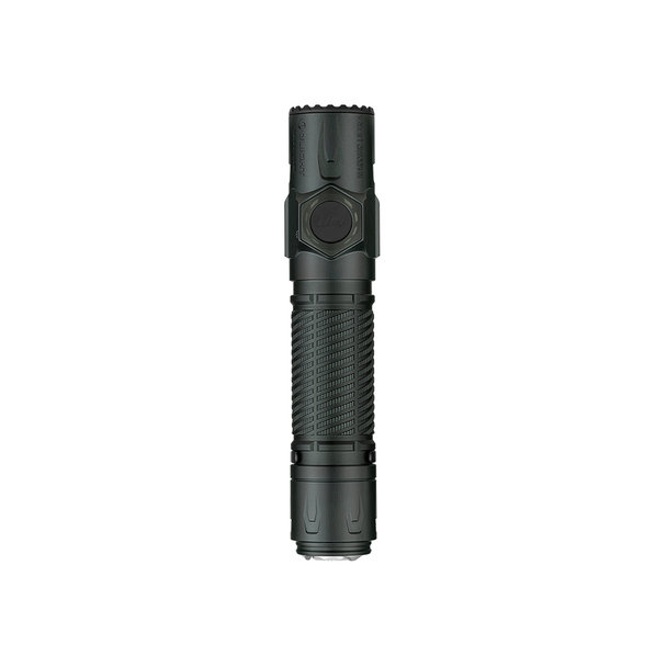 Olight Warrior Ultra stealth grey tactical flashlight front view