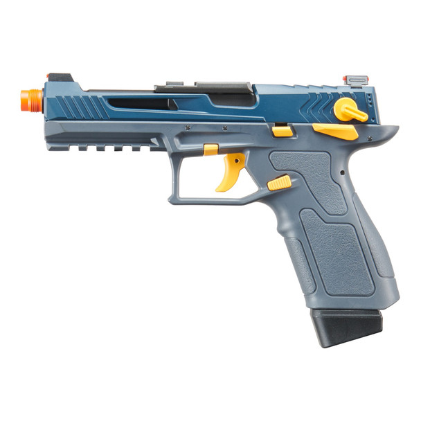 Lancer Tactical LTX Competition GBB airsoft pistol Dark Knight left side profile