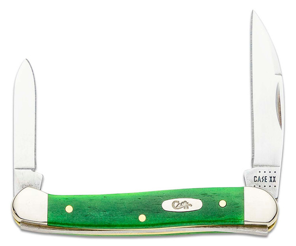 Case Smooth Brilliant Green Bone Mini Copperhead Pocket Knife