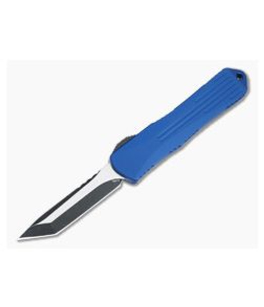 Heretic Manticore E OTF Automatic Blue Aluminum Tanto Plain