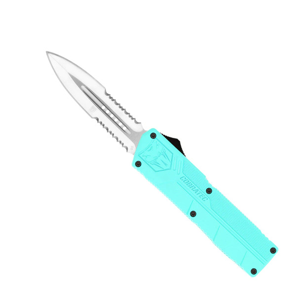 Cobratec Lightweight Tiffany Blue Double Edge Half Serrated