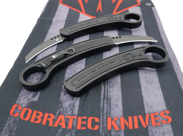 Cobratec Karambit Black with D2 Stonewashed Blade