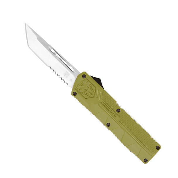 Cobratec Lightweight OD Green Tanto Serrated OTF