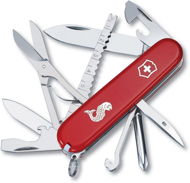 Victorinox Swiss Army Fisherman Multi-Tool, Red, 3.58" Closed