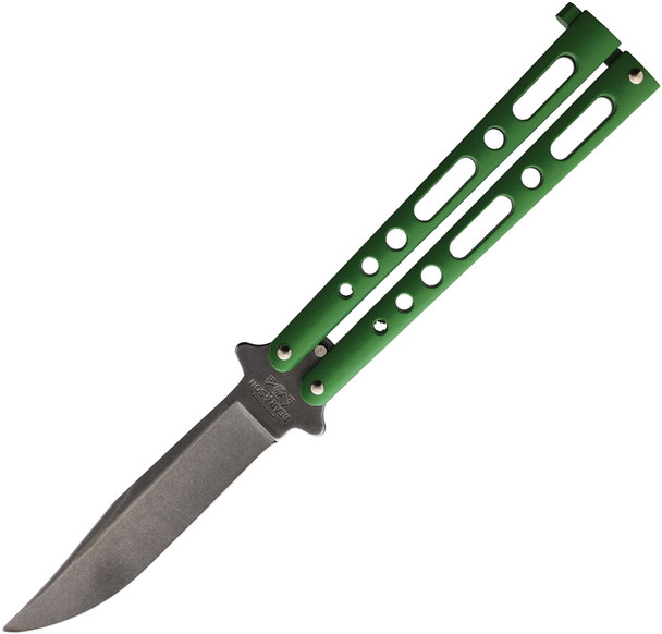 Bear & Son Butterfly Balisong Green Stonewash Knife