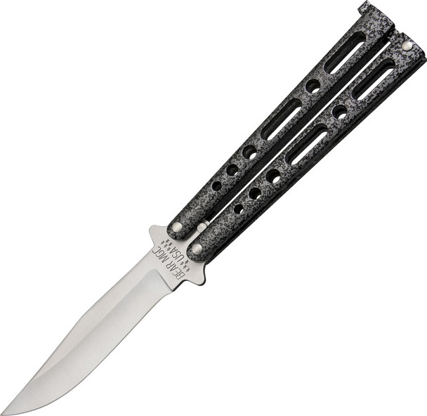 Bear & Son Butterfly Balisong Silver Vein Stonewash Knife