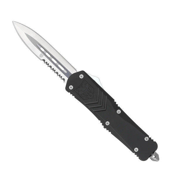 Cobratec Large FS-X Black Double Edge 1-Side Serrated