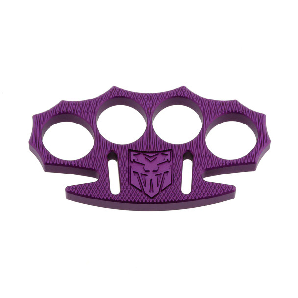 Cobratec Purple Knurled CNC T6 Aluminum Lightweight Knuckles