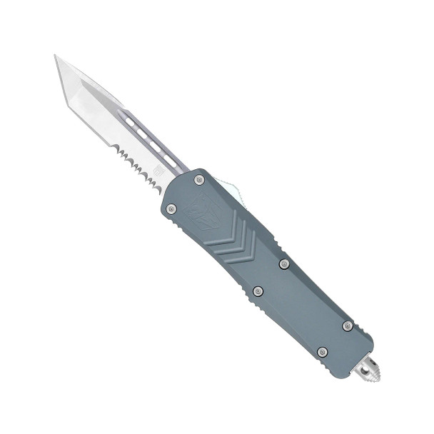 Cobratec Small FS-X Grey Tanto Edge Half Serrated Blade