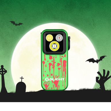 Olight Oclip Pro Zombie Green Limited Edition Clip-On Flashlight