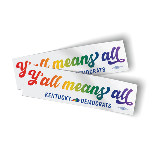 Y'all means all (Natural Canvas Tote) - Kentucky Democratic Party Webstore