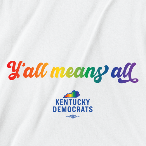 Y'all means all (Natural Canvas Tote) - Kentucky Democratic Party Webstore