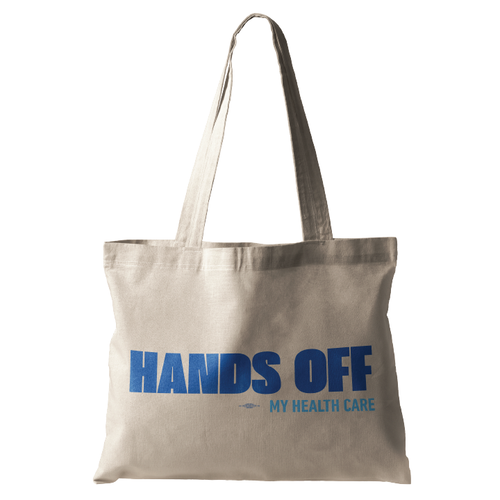 Hands Off (Natural Canvas Tote) Hands Off (Natural Canvas Tote)