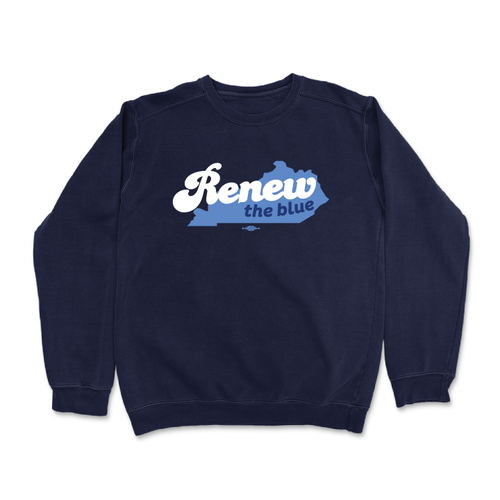 Renew The Blue (Navy Crewneck Sweater)