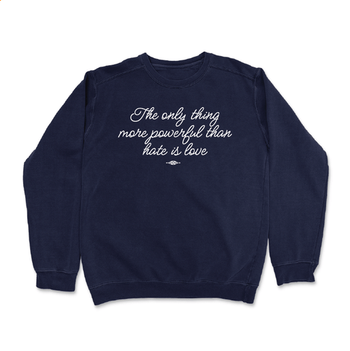 Love (Navy Crewneck Sweater)