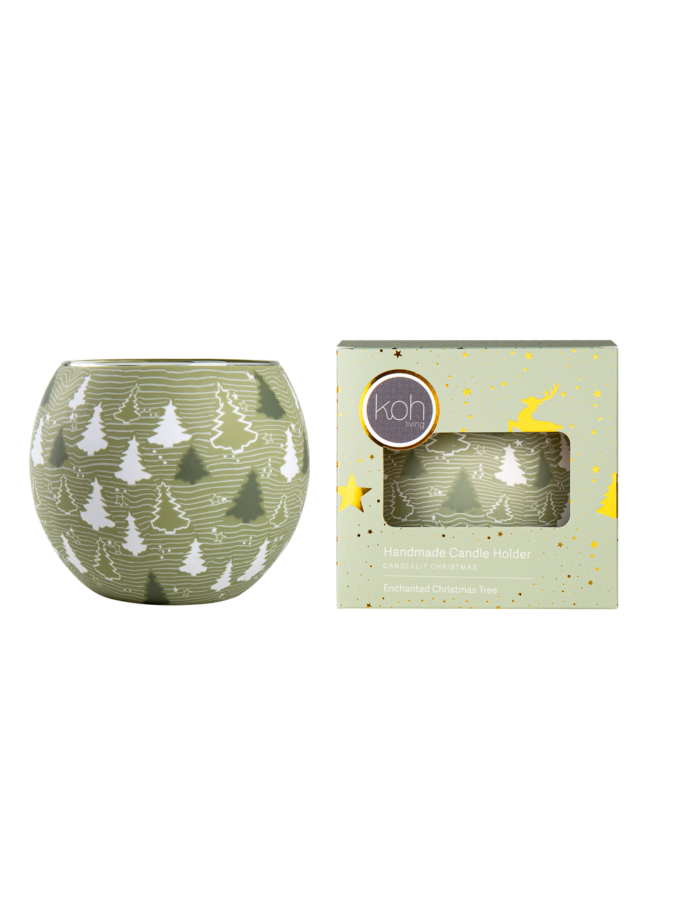 Tree Glowing Christmas Tea Light Holder Wicked Earth