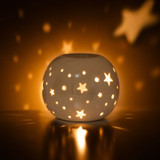 Iridescent Star Melt Burner - White Iridescent Star Melt Burner - White
