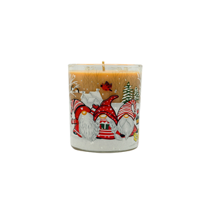 Gingerbread Christmas Glitter Candle