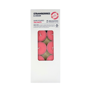 Strawberries & Cream Tea Light 10 Pack Strawberries & Cream Tea Light 10 Pack