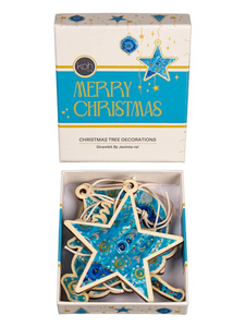 Aboriginal Girambit 4 Pack Christmas Decorations Aboriginal Girambit 4 Pack Christmas Decorations